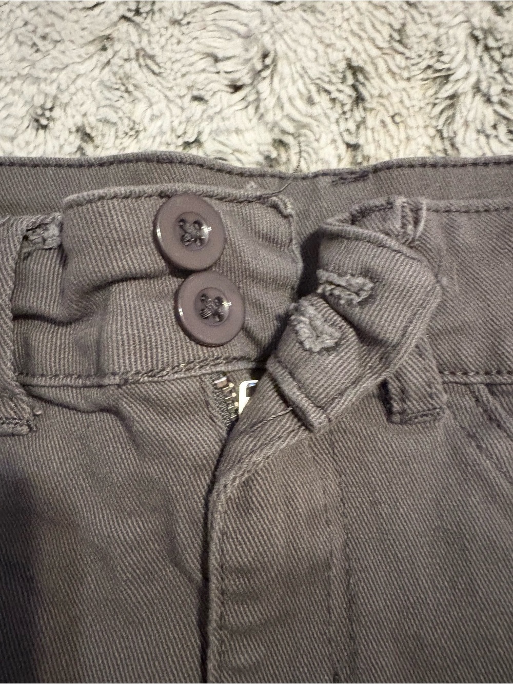 Y2k Style Cotton Gray Mini Cargo Skirt